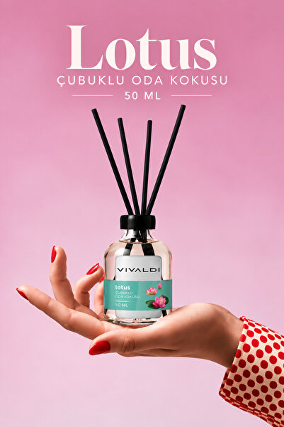 Vivaldi Home Lotus Çiçeği Çubuklu Oda Kokusu 50 ml, Taze, Ferah & Kalıcı Koku