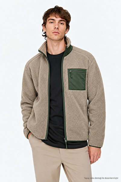 Only & Sons ONSDALLAS SHERPA JACKET OTW VD Erkek Kahverengi Mont - 22025599