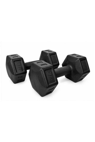 ECG SPOR 3 KG Dambıl Seti Fitness ve Ağırlık Seti Siyah