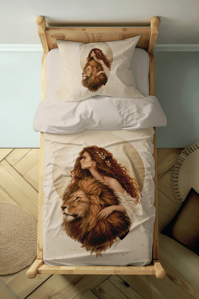 Luvis Store Arcana Collection: the Strength Power Card Patterned Single Duvet...