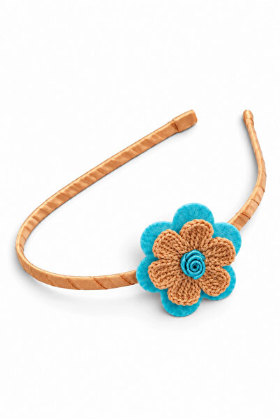 nftart.design Felted Knitted Flowers Children's Crown - Handmade