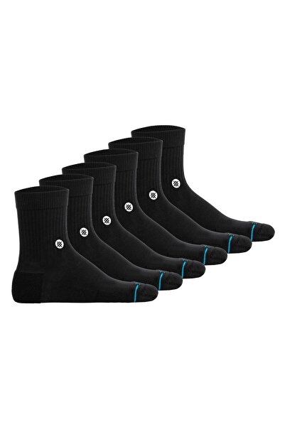 Stance Unisex Quartersocken 6er-Pack – Icon Quarter, Logo, Basic