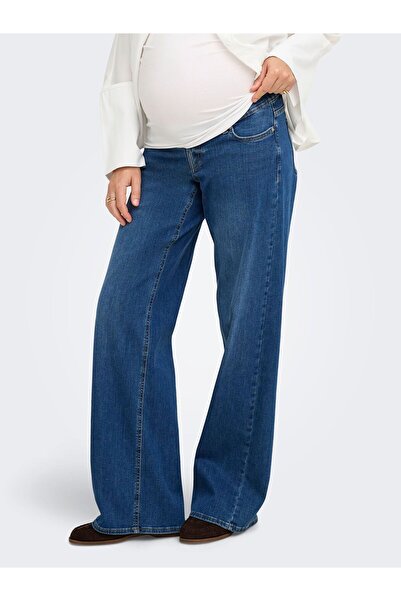 ONLY MATERNITY Jeans mit weitem Bein OLMMADISON Hohe Taille Weiter Beinschnit...