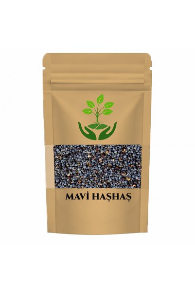tan organik Poppy Blue (Papaver Somniferum) 250Gr Natural