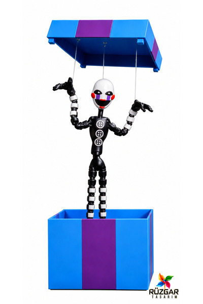 Rüzgar Tasarım Fnaf Five Nights at Freddy's Puppet Kukla Fnaf Eklemli Oyuncak...