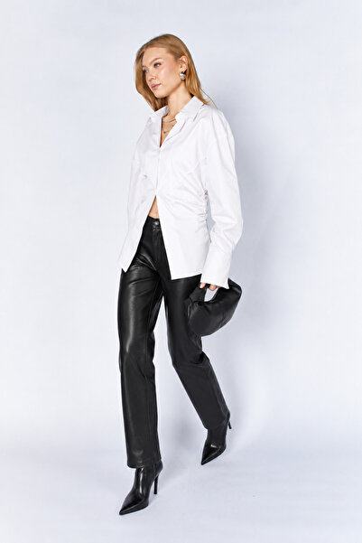 Manche Waist-Fitted Shirt |   Mks165166-01