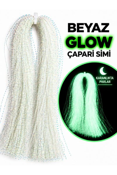 ea genset Beyaz Fosforlu Karanlıkta Parlayan Glow Luminous in The Dark Ultraviyole UV Neon 1 Poşet Çapari Simi