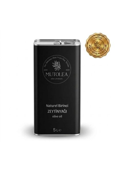 MUTOLEA Naturel Birinci Doğal Zeytin Yağı Teneke - 5LT