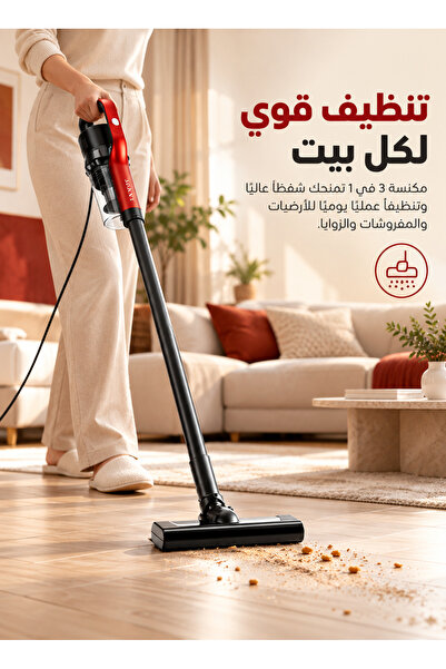 SOKANY 2600W Corded Upright Vacuum Cleaner, 20KPa Strong Suction, 3-in-1 Hand...