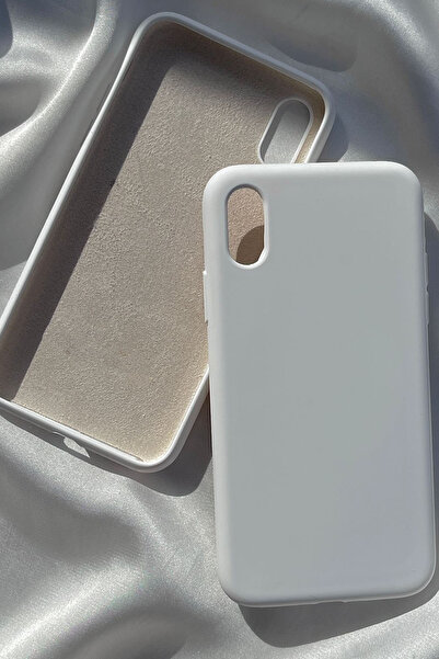 Revasser iPhone X için Kılıf Lansman Logolu İçi Yumuşak Kadife X kılıfı silik...