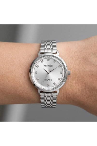 Ferrucci ساعة يد نسائية FER.01126M.03 بسوار فولاذي