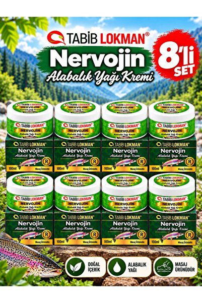 Tabib Lokman 8adet Nervojin Alabalık Yağı Kremi 100ml