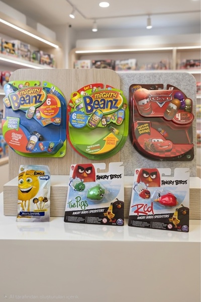 Genel Markalar Mighty Beanz & Angry Birds Karakter Figür & Emoji paketi Oyunc...