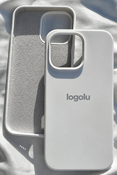 Revasser iPhone 14 Pro için Kılıf Lansman Logolu İçi Yumuşak Kadife 14 Pro kı...
