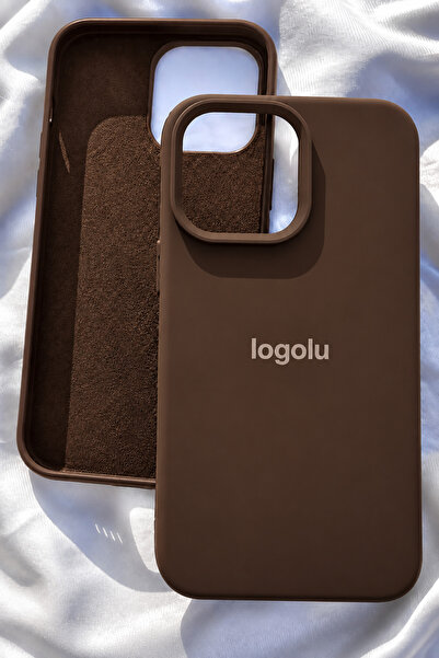 Revasser iPhone 15 Pro Max için Kılıf Lansman Logolu İçi Yumuşak Kadife 15 Pr...