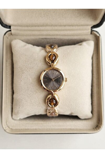 DARK BLANC New Season Boxed Wristwatch with Pearl Cord Pattern