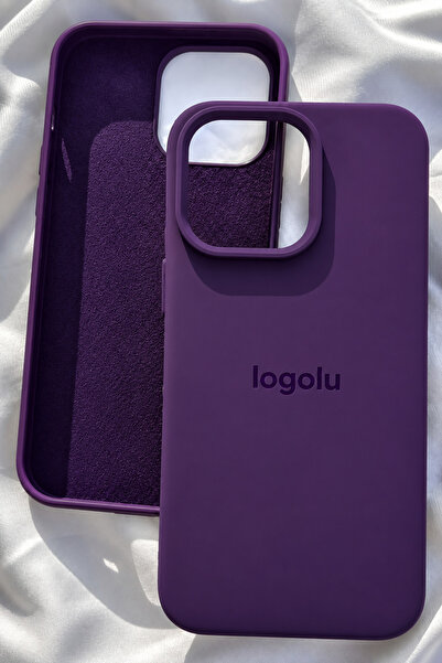 Revasser iPhone 16 Pro için Kılıf Lansman Logolu İçi Yumuşak Kadife 16 Pro kı...