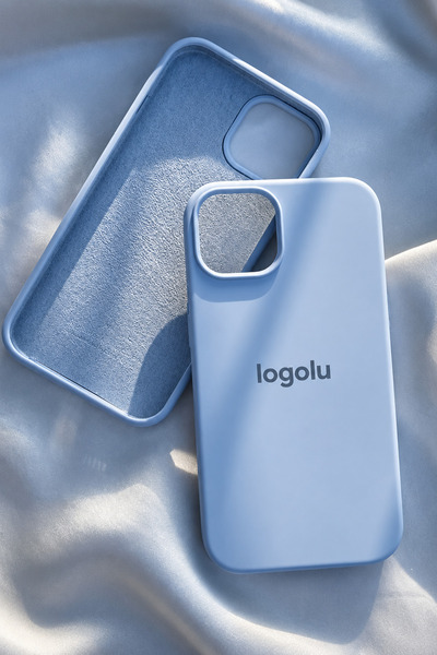 Revasser iPhone 15 için Kılıf Lansman Logolu İçi Yumuşak Kadife 15 kılıfı iph...