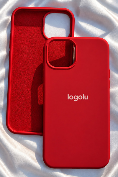 Revasser iPhone 13-14 için Kılıf Lansman Logolu İçi Yumuşak Kadife 13 kılıfı ...