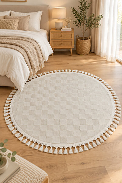 ünalcarpet Premium Peluş Tavşan Post Yıkanabilir Yumuşak Dokulu Hafif Salon O...