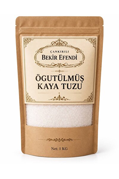 Öğütülmüş Çankırı Kaya Tuzu 1 Kg Doğal İnce Kristal Yemeklik Sofralık Katkısız Kaya Tuzu