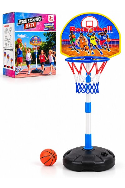 a v d a Ayaklı Basketbol Seti 3 Farklı Boy 60-90-120 cm Çocuk Basketbol Potas...