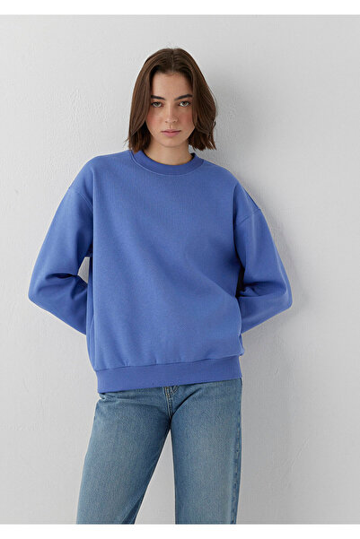 Mavi Crew Neck Purple Basic Sweatshirt 1610198-70662
