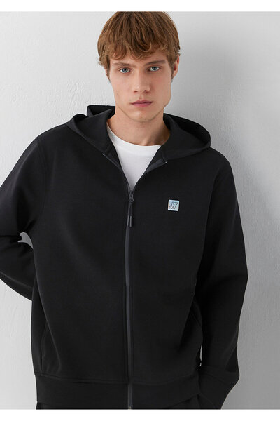Mavi Kapüşonlu Siyah Sweatshirt 0S20025-900