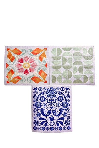 Uzun Ömürlü Ultra Emici İsveç Bezi (Swedsih Dishcloth) Çok Amaçlı Temizlik Bezi 3'lü Paket