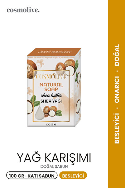Cosmolive Doğal Sabun | Yağı Karışımlı | Yüz Saç Cilt Bakımı | Kokulu | 100 gr