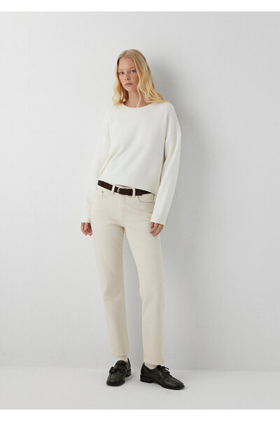 Mavi New York New York Classic Denim Ecru Jean Trousers 101441-A4064