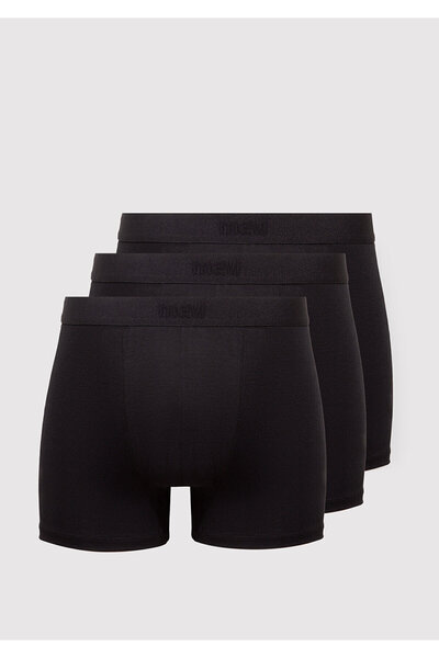 Mavi 3lü Siyah Basic Boxer 0912088-900
