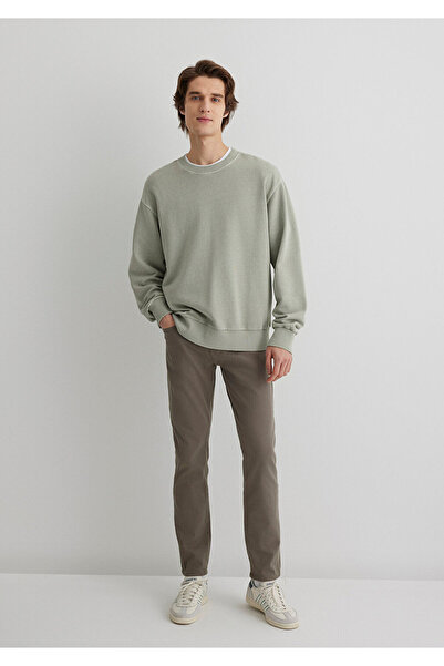 Mavi Marcus Hazy Olive Green Comfort Gabardine Trousers 0035188050
