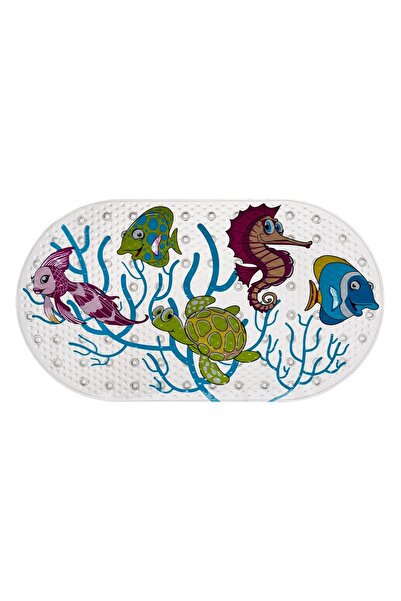 OEM Covoras Baie Antiderapant Corai 69x38.5cm - Covorase Antialunecare Copii,...