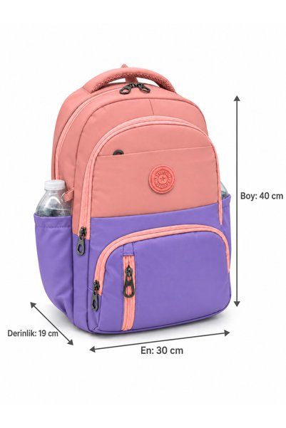 Bevitton Primary School Backpack Set of 3 Girls' Primary School Backpack 8010 Powder-Lilac