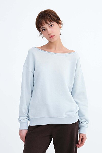 Addax Kayak Neckline Sweatshirt S10546