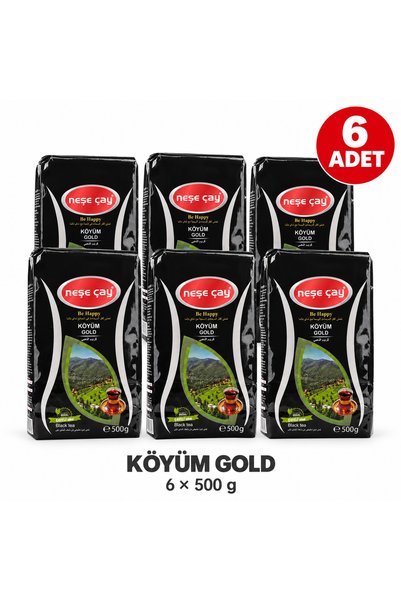 Neşe Çay Köyüm Gold Black Tea 500 g - 6 Pieces