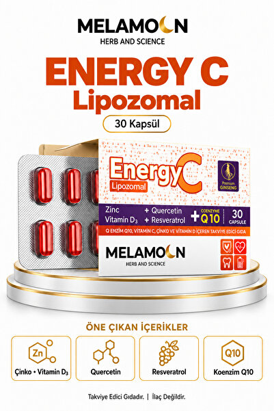Melamoon C Vitamin , D3 Vitamin Energy C Lipozomal Coenzim Q10 Içeren Takviye...