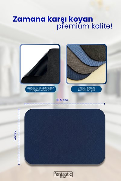 FANTASTIC ARMA Ütü Ile Yapışan Dokuma Arma Patch Giysi & Kıyafetler İçin (LACİVERT) Yama Kolay Uygulama