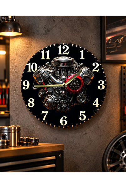 AA Shop Araba Motor Renkli Baskı Desenli Sayılı Hediyelik Ahşap Sessiz Tablo ...