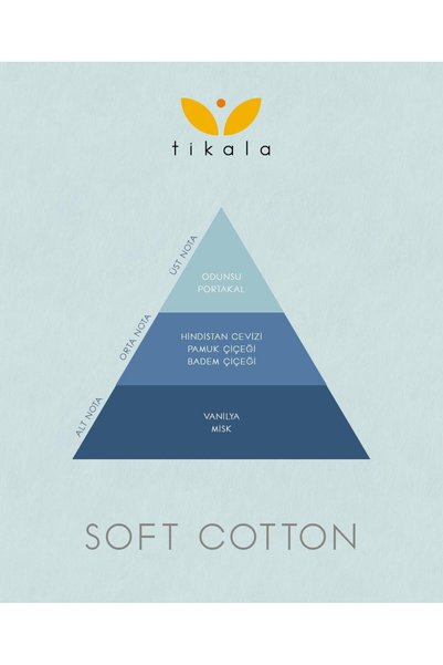 tikala Bambu Çubuklu Oda Kokusu Kristal Yenileme Likiti Soft Cotton - 1000 ML | Refill - Yedek