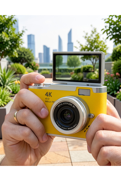 Kaliteyi Bul 48 MP Dijital Kamera Flip Ekran 18x Zoom Uzun Pil Ömrü