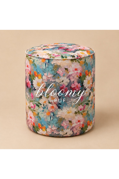 CAB Cosy Bloomy Puf Çiçek Desenli