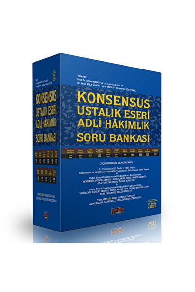 Savaş Yayınevi KONSENSUS Ustalık Eseri Adli Hakimlik Soru Bankası Savaş Yayın...