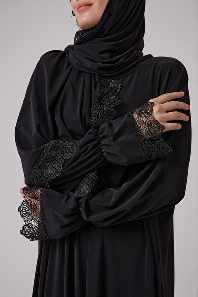 Kutay Collection فستان صلاة نسائي مع حجاب مدمج