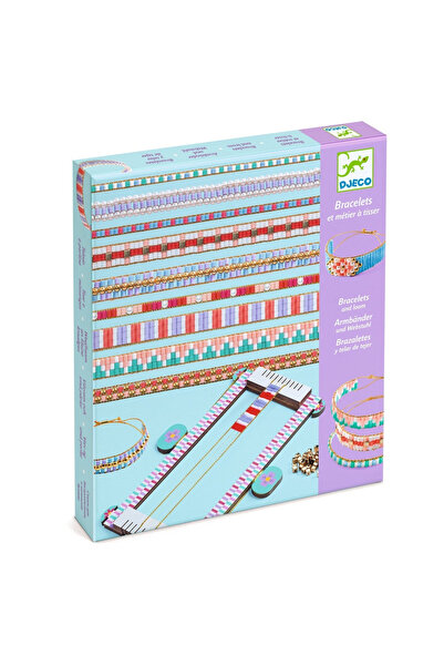 djeco Creative bracelet-making kit with beads,