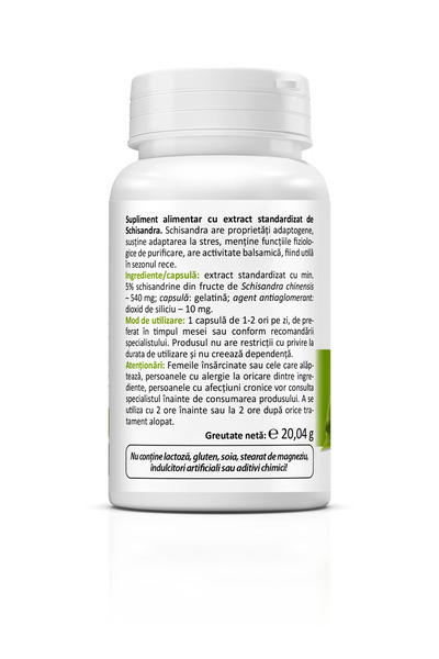 Zenyth Pharmaceuticals Schisandra 540 mg, 30 capsule
