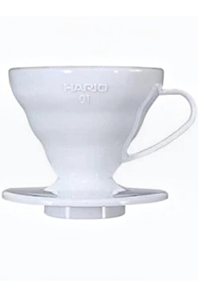 Hario قمع تقطير القهوة الخزفي V60 02 ابيض