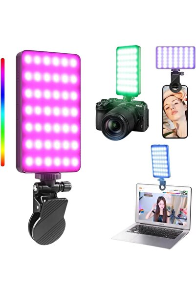 Generic مجموعة إضاءة فيديو LED مكونة من قطعتين، إضاءة فيديو LED بدرجة حرارة ل...