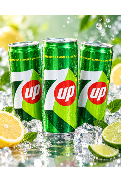 Generic Brand سفن أب بنكهة الليمون والليمون الأخضر، 3 حبات × 250 مل،